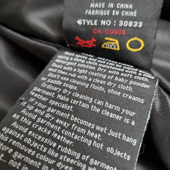 MANTLES Black Leather Jacket - Picture 10 of 14